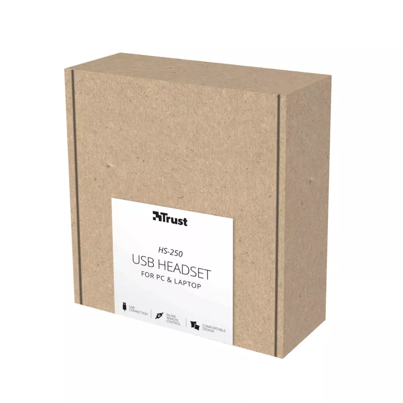 Trust HS-250 headset bedrade headset hoofdband gesprekken/muziek zwart