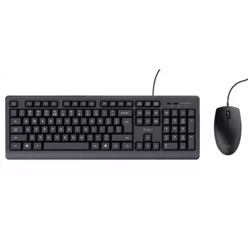 Trust TKM-250 toetsenbord muis inbegrepen kantoor USB QWERTZ Duits zwart