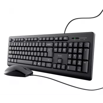 Trust TKM-250 toetsenbord muis inbegrepen kantoor USB QWERTZ Duits zwart