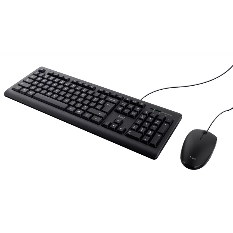 Trust TKM-250 toetsenbord muis inbegrepen kantoor USB QWERTZ Duits zwart