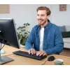 Trust TKM-250 toetsenbord muis inbegrepen kantoor USB QWERTZ Duits zwart