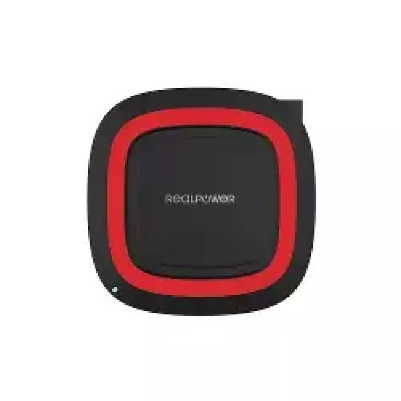 Draadloze oplader RealPower FreeCharge-10 smartphone zwart rood