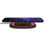 Draadloze oplader RealPower FreeCharge-10 smartphone zwart rood