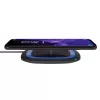 RealPower FreeCharge-10 Draadloos oplaadstation met adapter, zwart/blauw (257640)