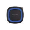 RealPower FreeCharge-10 Draadloos oplaadstation met adapter, zwart/blauw (257640)