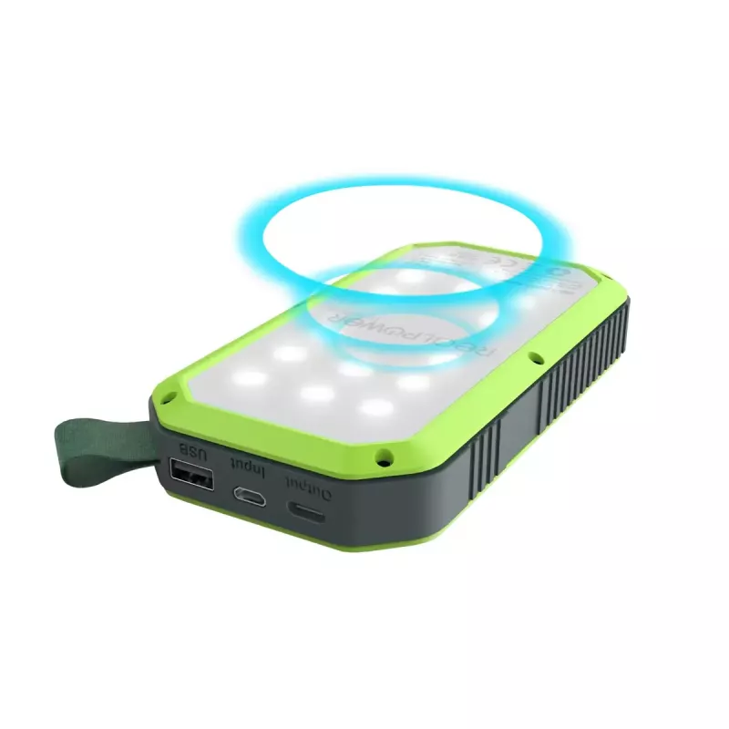 Draagbare powerbank RealPower PB-10000 Solar 10000 mAh