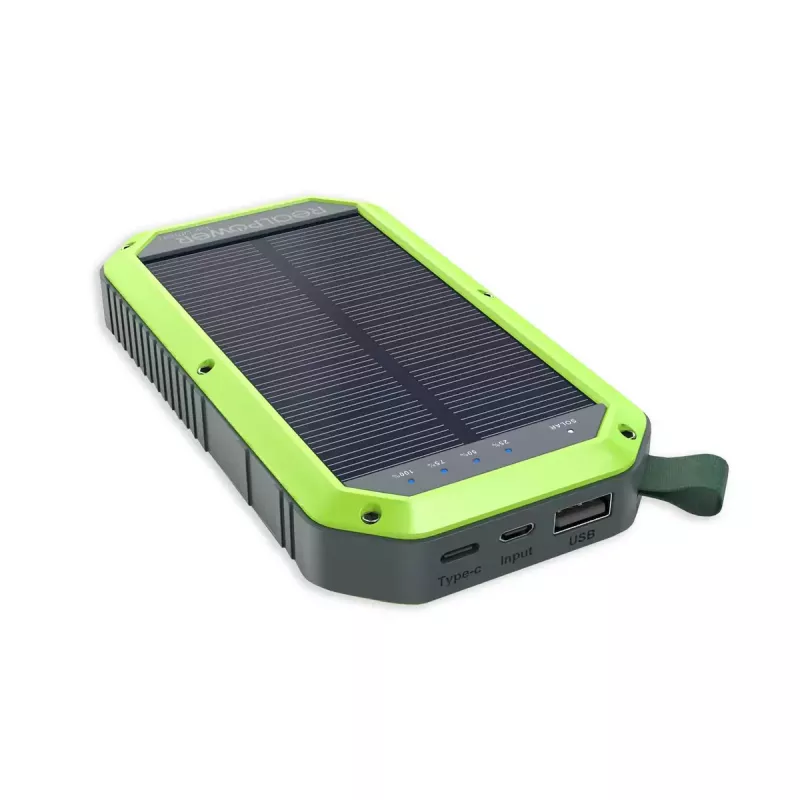 Draagbare powerbank RealPower PB-10000 Solar 10000 mAh