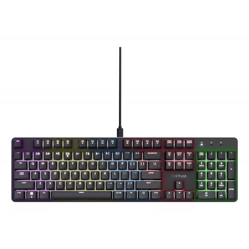 Gaming-toetsenbord Trust GXT 871 Zora mechanisch USB RGB zwart