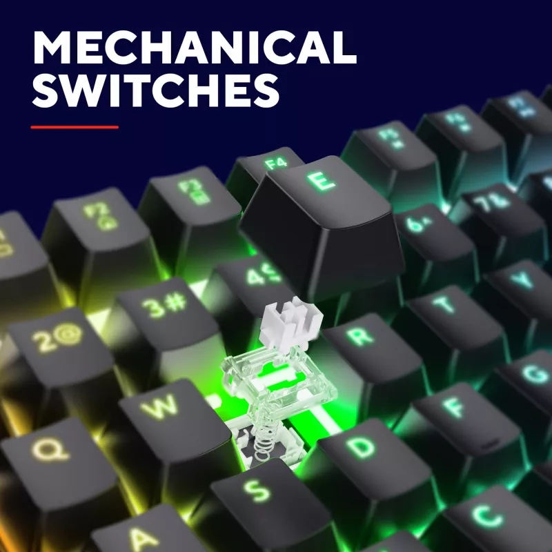 Gaming-toetsenbord Trust GXT 871 Zora mechanisch USB RGB zwart