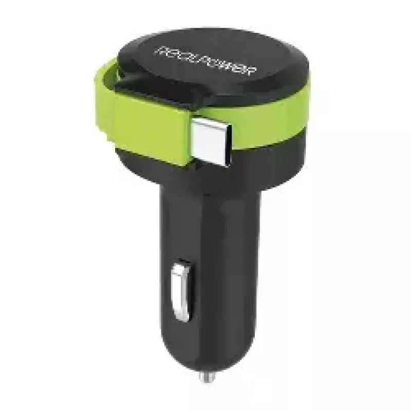 Mobiele oplader RealPower 257636 universeel zwart groen