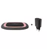 RealPower FreeCharge-10 Draadloos oplaadstation met adapter, zwart/roze (266105)