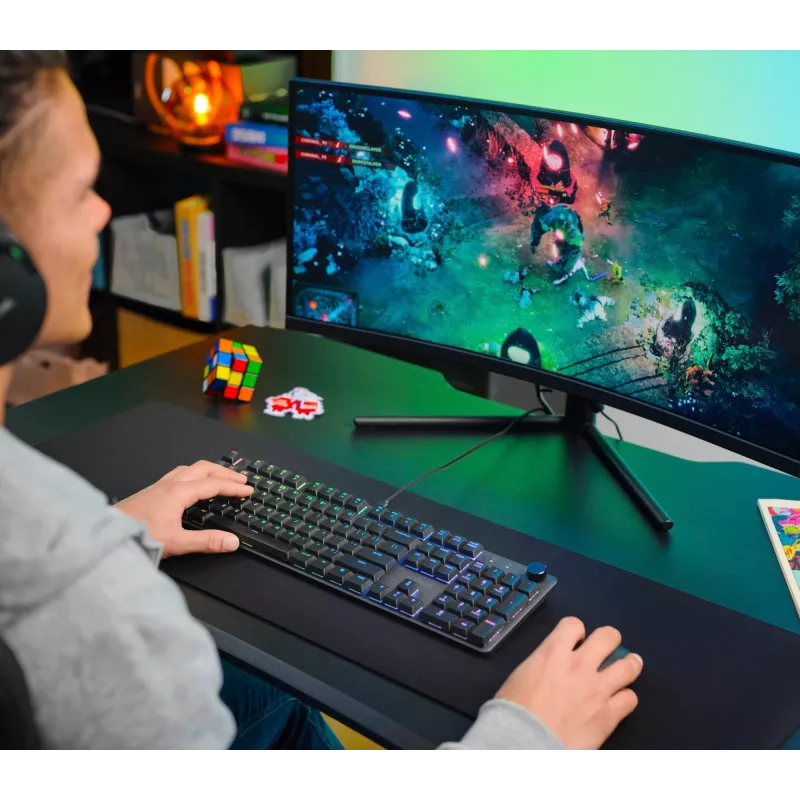 Gaming-toetsenbord Trust GXT 866 Torix mechanisch USB QWERTZ zwart