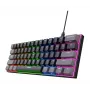 Trust GXT 867 Acira gaming-toetsenbord USB QWERTZ Duits zwart grijs 60% mechanisch RGB