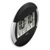 Hama Ischia radiowecker rond zwart, zilver