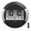 Hama Ischia radiowecker rond zwart, zilver