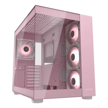 PC-behuizing COUGAR Gaming FV150 RGB midi tower roze