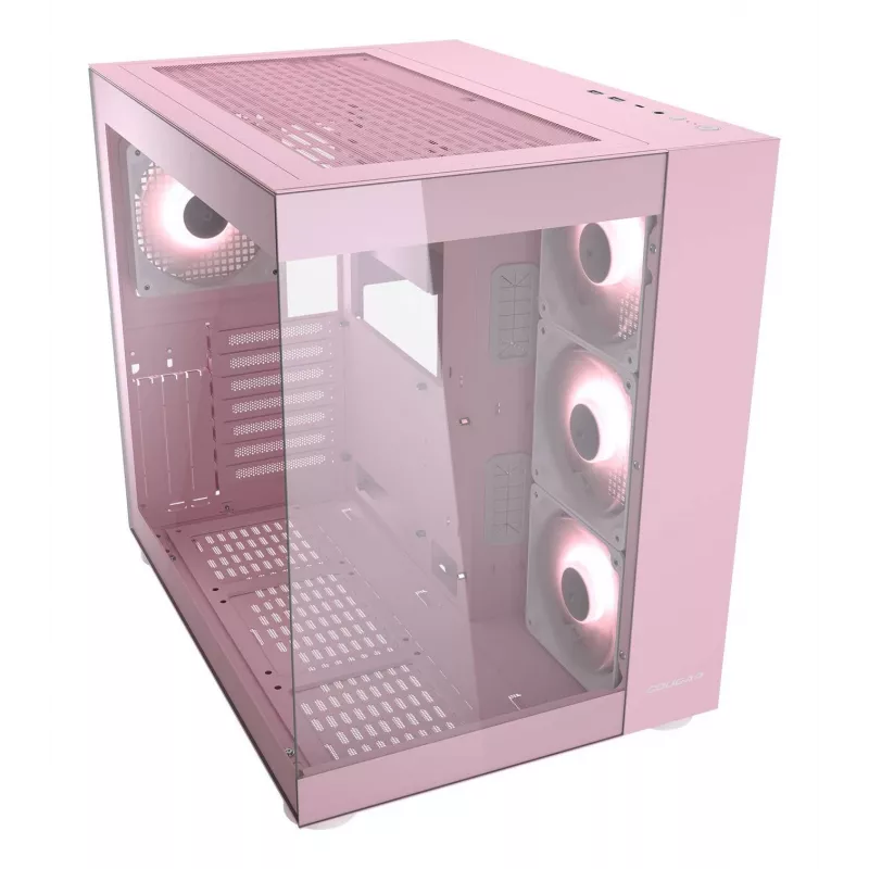 PC-behuizing COUGAR Gaming FV150 RGB midi tower roze
