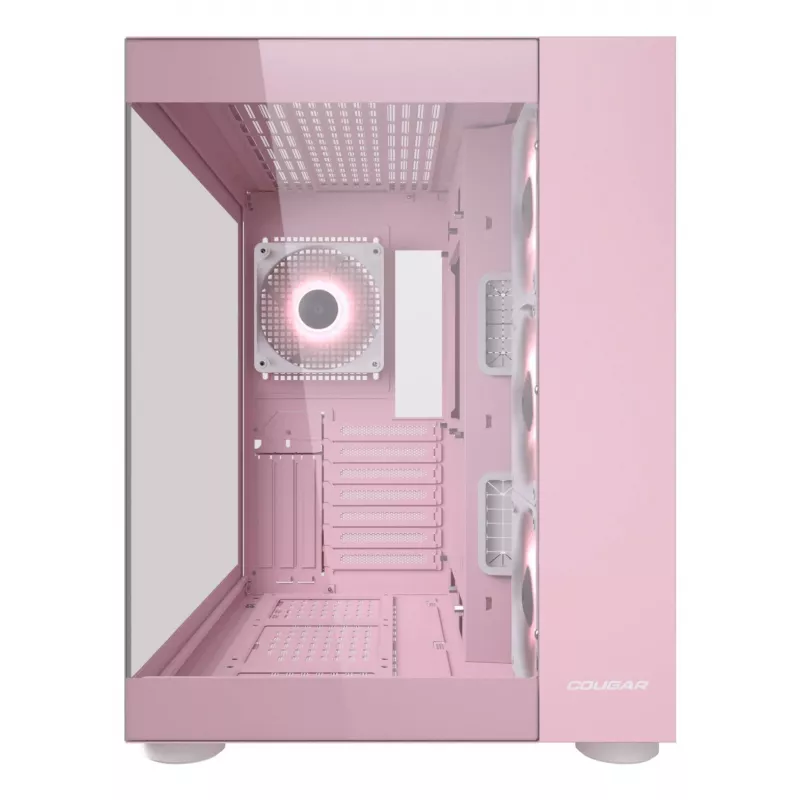 PC-behuizing COUGAR Gaming FV150 RGB midi tower roze