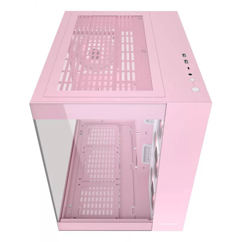 PC-behuizing COUGAR Gaming FV150 RGB midi tower roze