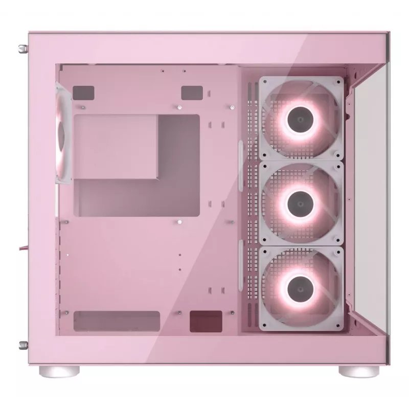 PC-behuizing COUGAR Gaming FV150 RGB midi tower roze