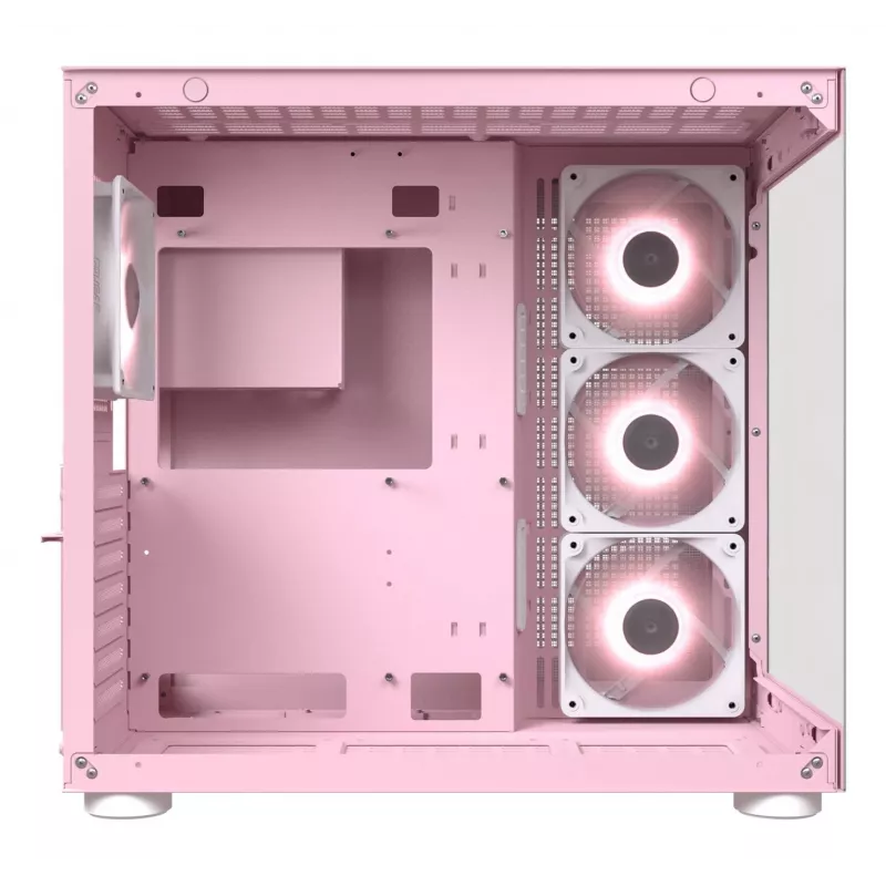 PC-behuizing COUGAR Gaming FV150 RGB midi tower roze