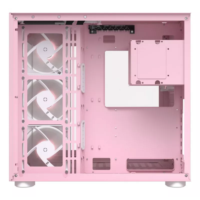 PC-behuizing COUGAR Gaming FV150 RGB midi tower roze
