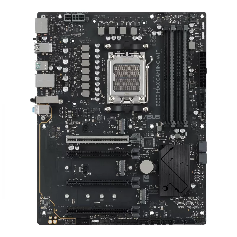 Moederbord ASUS B850 MAX GAMING WIFI Socket AM5 ATX, AMD B850, DDR5, 4 DIMM, 256 GB, Wi-Fi 6E, 2.5Gb Ethernet