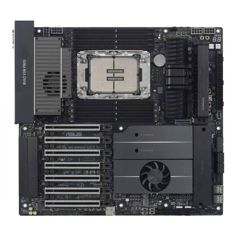 Moederbord ASUS Pro WS W890E-SAGE SE — Intel W890, LGA 4710-2, EEB, 8x DIMM DDR5, octa-channel, 10GbE