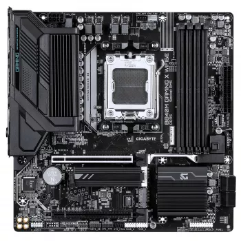 GIGABYTE B840M GAMING X WIFI6E moederbord - AMD Ryzen 9000 CPU's, 8+2+2 fasen VRM, tot 8200MHz DDR5(O.C), 2xPCIe 4.0 M.2, Wi-Fi 6E, 2.5GbE LAN, USB 3.2 Gen 1