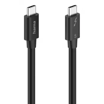 Hama USB-C Thunderbolt 5-kabel 80 Gbit/s, 5 A, 240 W, 8K, 1 m