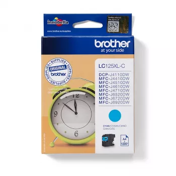 Brother LC-125XLC inktpatroon 1 st. origineel cyaan