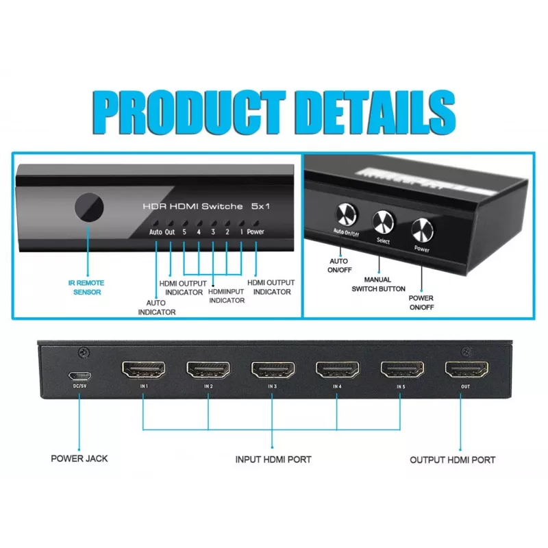 Equip 332726 videoschakelaar HDMI