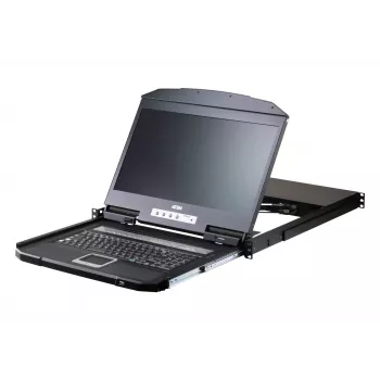 Rackconsole ATEN CL3116NX 47 cm (18,5 inch) LCD 1366x768 USB/PS2 VGA 1U metaal/kunststof zwart