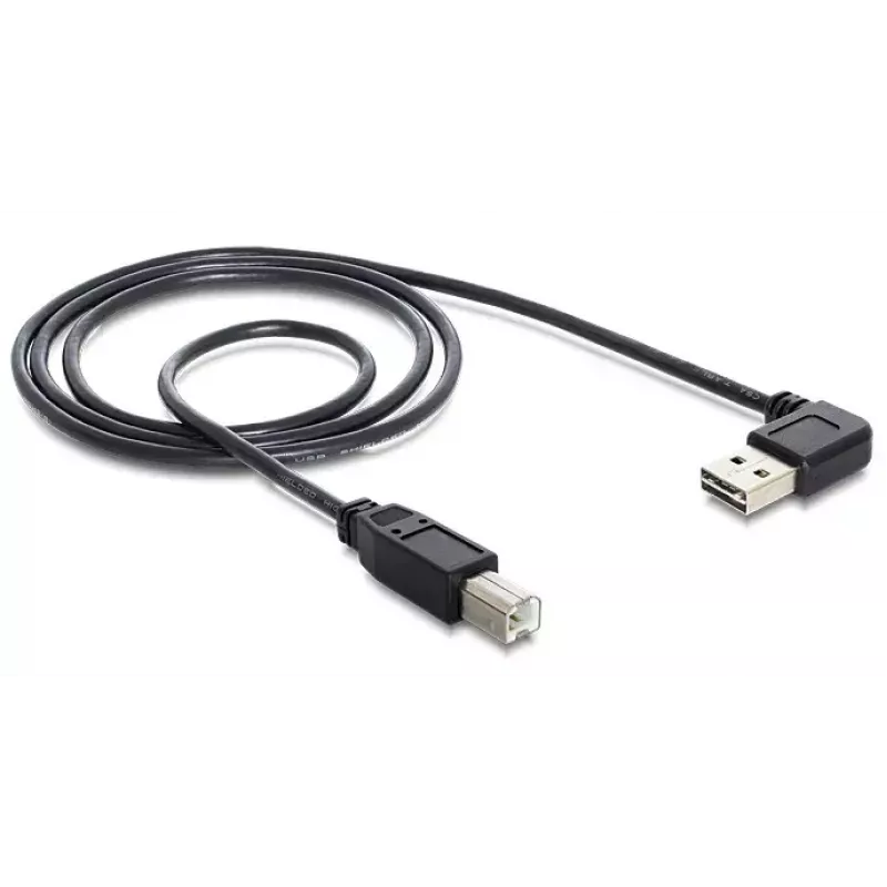 USB-kabel DeLOCK 1 m USB 2.0 A - B stekker/stekker zwart