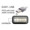 USB-kabel DeLOCK 1 m USB 2.0 A - B stekker/stekker zwart