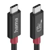 Hama USB-C-kabel, E-Marker, USB4 Gen4, 80 Gbit/s, 5 A, 240 W, 1,00 m