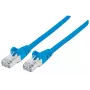 Intellinet netwerk-patchkabel, Cat6, 5m, blauw, koper, S/FTP, LSOH/LSZH, PVC, RJ45, vergulde contacten, Snagless, met knikbeschermingshuls, levenslange garantie