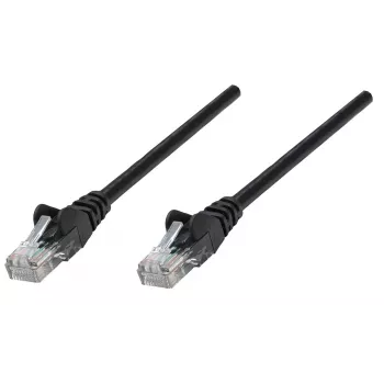 Intellinet netwerk-patchkabel, Cat6, 0,25 m, zwart, koper, S/FTP, LSOH / LSZH, PVC, RJ45, vergulde contacten, rastnasvrije knikbescherming, levenslange garantie