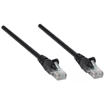 Intellinet netwerk-patchkabel, Cat6, 0,25 m, zwart, koper, S/FTP, LSOH / LSZH, PVC, RJ45, vergulde contacten, rastnasvrije knikbescherming, levenslange garantie