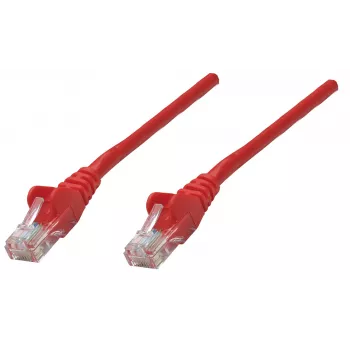 Intellinet netwerk-patchkabel, Cat6, 1,5 m, rood, koper, S/FTP, LSOH / LSZH, PVC, RJ45, vergulde contacten, rastnasvrij, knikbescherming, levenslange garantie