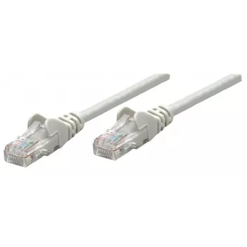 Intellinet netwerk-patchkabel, Cat6, 1,5 m, grijs, koper, S/FTP, LSOH/LSZH, PVC, RJ45, vergulde contacten, rastnasvrije stekker, knikbescherming, levenslange garantie