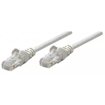 Intellinet netwerk-patchkabel, Cat6A, 0,25 m, grijs, koper, S/FTP, LSOH/LSZH, PVC, RJ45, vergulde contacten, rastnasvrij, tulebescherming, levenslange garantie