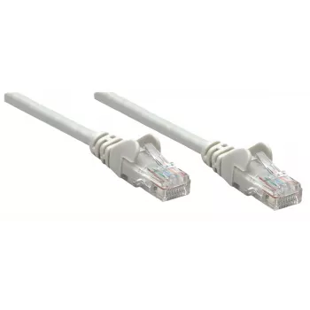 Intellinet netwerk-patchkabel, Cat5e, 0,25 m, grijs, CCA, SF/UTP, PVC, RJ45, vergulde contacten, rastnasbescherming, knikbescherming, levenslange garantie