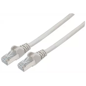 Intellinet netwerk-patchkabel, Cat7-kabel/Cat6A-stekker, 2 m, grijs, koper, S/FTP, LSOH/LSZH, PVC, RJ45, vergulde contacten, rastnasvrij, met tule, levenslange garantie