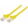 Intellinet netwerk-patchkabel, Cat7-kabel/Cat6A-stekker, 5 m, geel, koper, S/FTP, LSOH/LSZH, PVC, RJ45, vergulde contacten, rastnasvrij, met knikbescherming, levenslange garantie