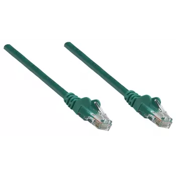 Intellinet netwerk-patchkabel, Cat6A, 0,25 m, groen, koper, S/FTP, LSOH / LSZH, PVC, RJ45, vergulde contacten, rastnasenfrei, knikbescherming, levenslange garantie