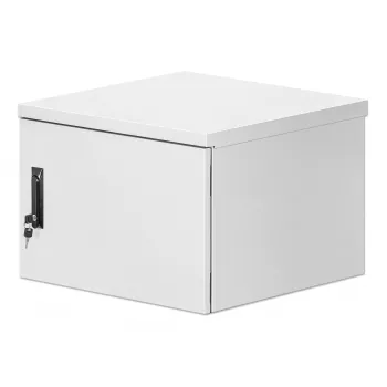 Intellinet Industrial IP55 19 inch wandmontage-behuizing met geïntegreerde ventilatoren, 9HE 600 mm diepte, op dak gemonteerde twee-ventilator ventilatie-eenheid, stof- en waterdichte behuizing, gemonteerd, lichtgrijs RAL7035