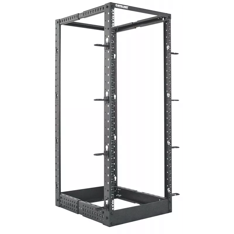 Intellinet 19 inch netwerkrack – open frame (4-post), 26HE, zwart, plat verpakt, max. 360 kg