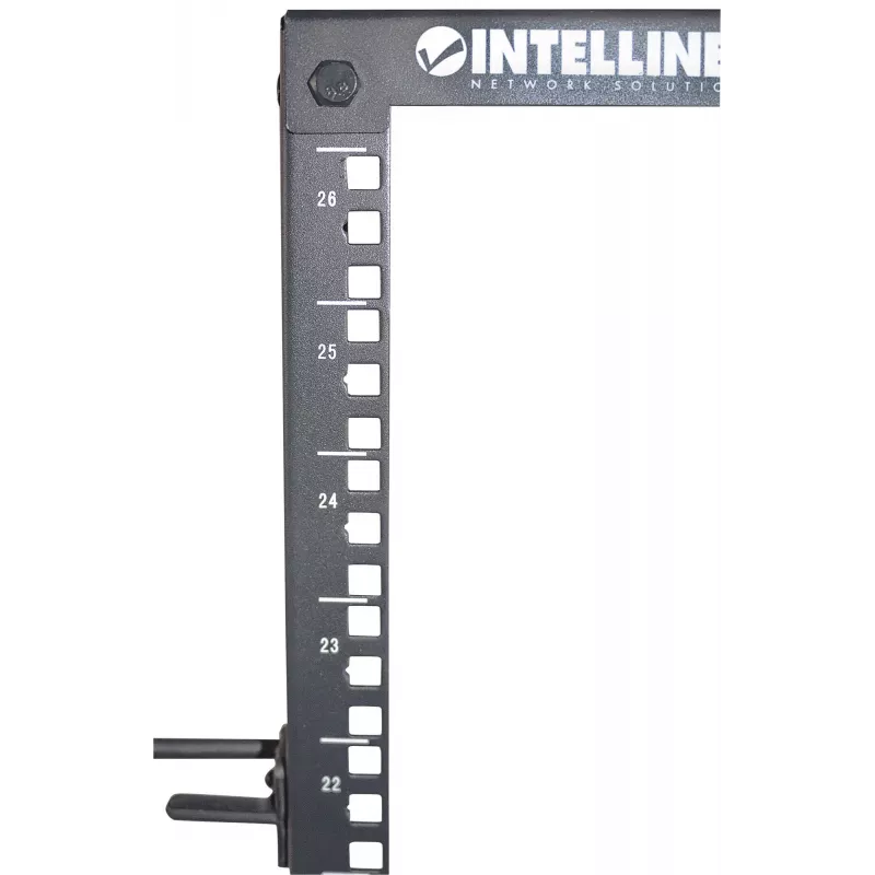 Intellinet 19 inch netwerkrack – open frame (4-post), 26HE, zwart, plat verpakt, max. 360 kg
