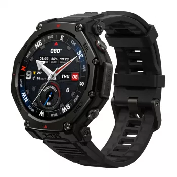Amazfit T-rex 3 Pro 3,35 cm (1,32 inch) AMOLED 44 mm digitaal 466 x 466 pixel touchscreen zwart Wi-Fi GPS (satelliet)